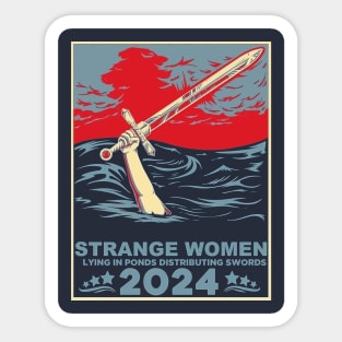 Strange Women lying in ponds 2024 Sticker